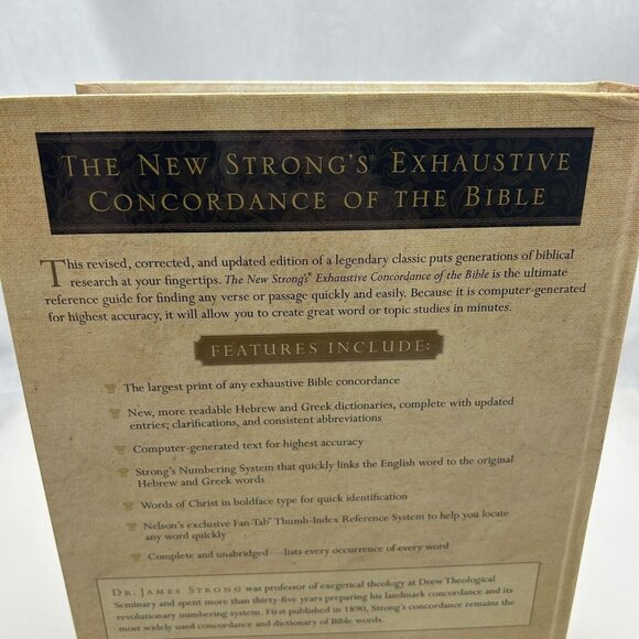 The New Strong's Exhaustive Concordance of the Bible - Hardcover - - Picture 3 of 3